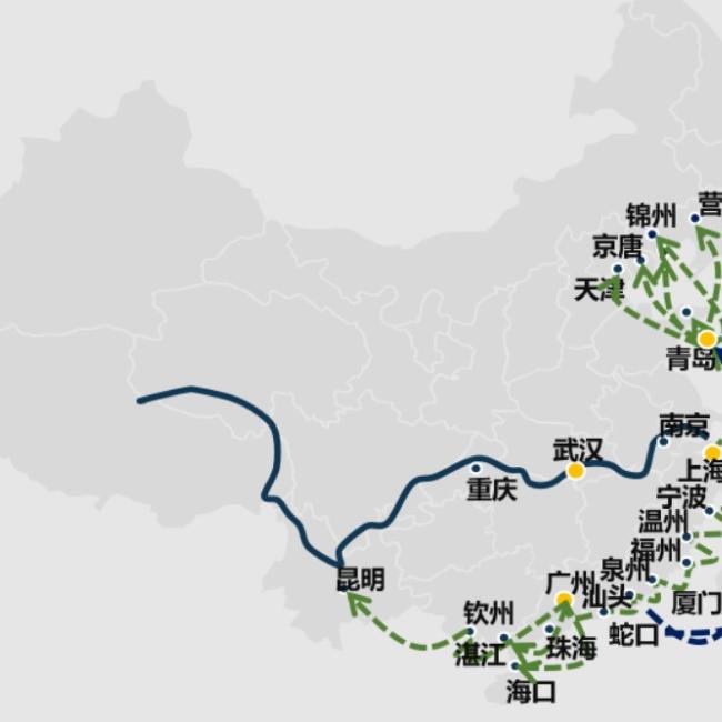 国内海运航线图