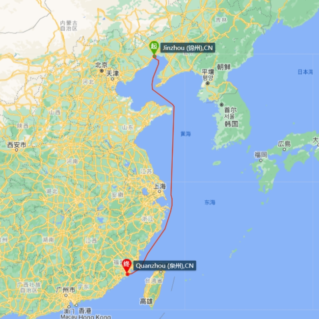 锦州-泉州