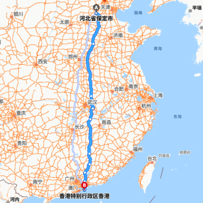 保定-香港