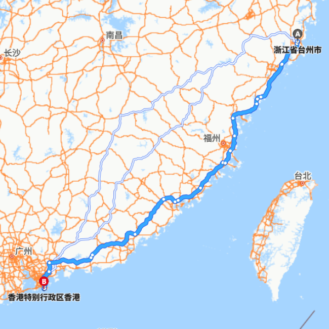 台州-香港