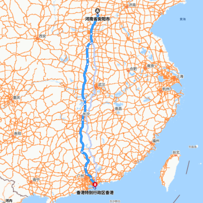 安阳-香港