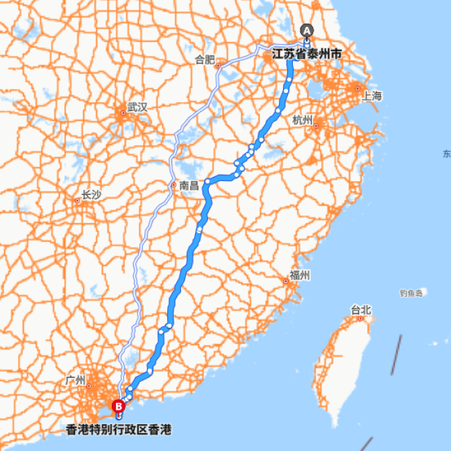 泰州-香港