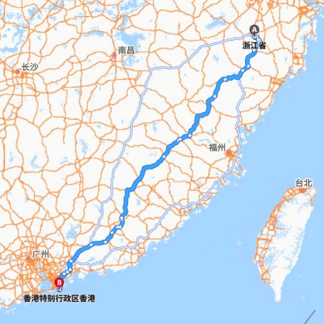 浙江-香港