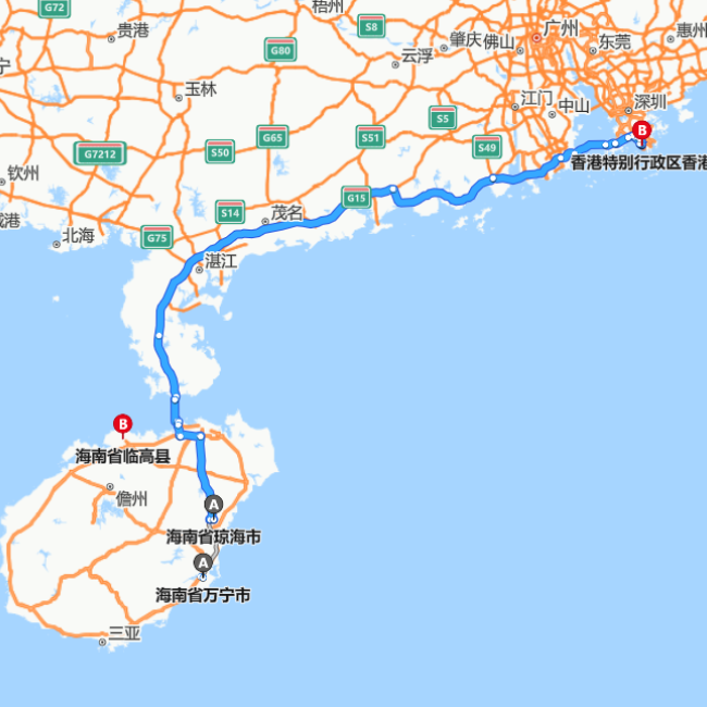 琼海-香港