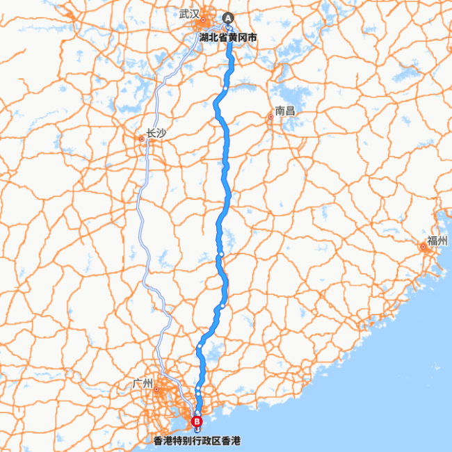 黄冈-香港