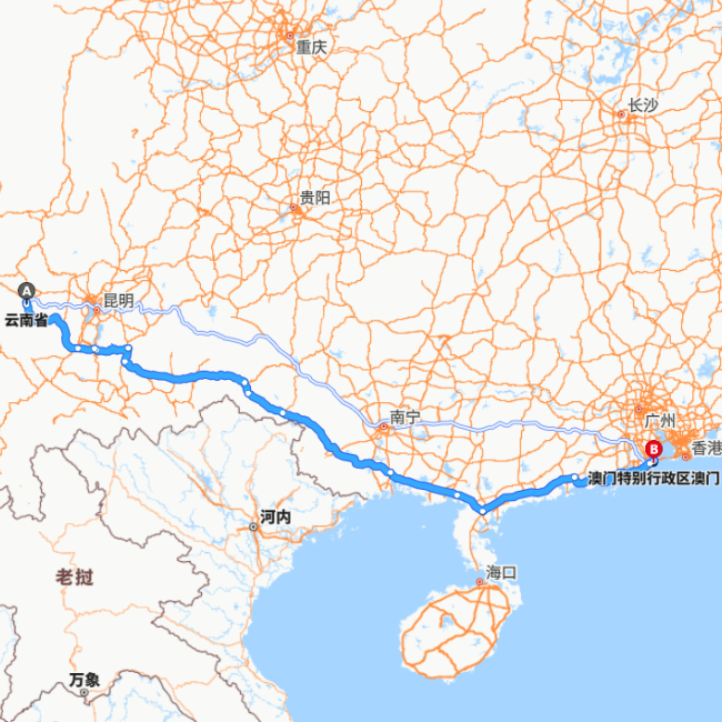 云南-澳门