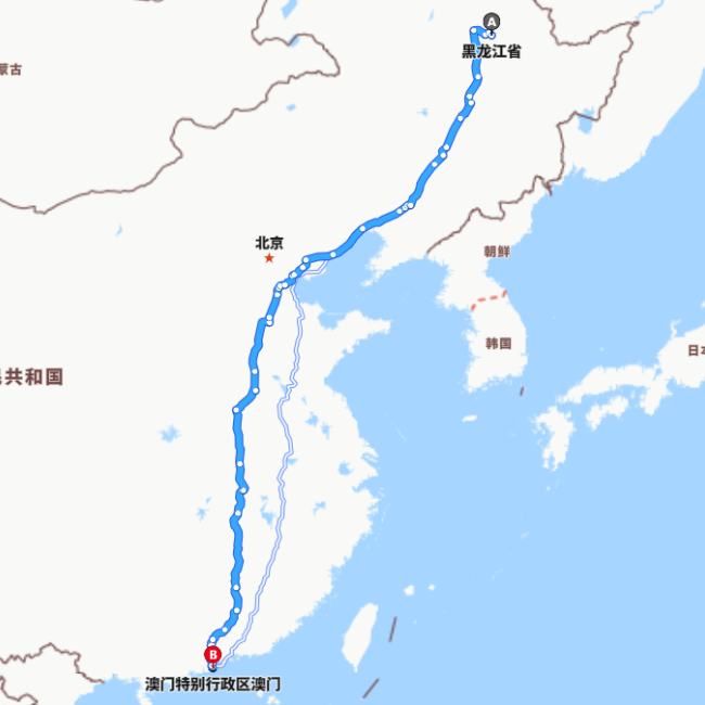 黑龙江-澳门