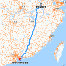 铜陵-香港